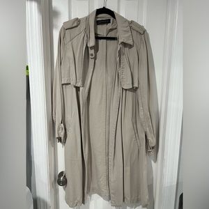 Zara classic beige flowy trench